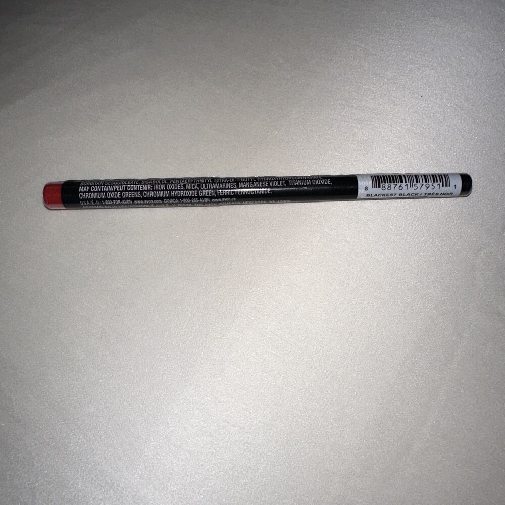 New Avon fmg Glimmer Cream Eyeliner Eye Liner Blackest Black Unisex